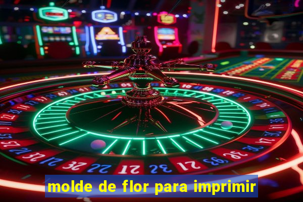 molde de flor para imprimir